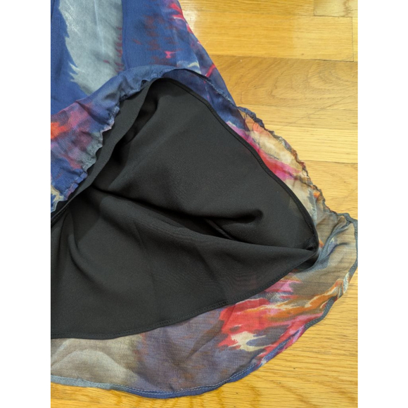 Andrew Marc Silk Mini Dress Cross Front Size 10 NWT - Picture 13 of 14